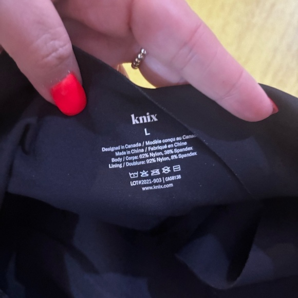 Knix Black Tank Top never worm  luxe lift - Picture 2 of 4